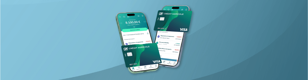 schermate app crédit agricole e carta di debito visa | Crédit Agricole schermate app crédit agricole e carta di debito visa | Crédit Agricole