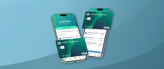 schermate app crédit agricole e carta di debito visa | Crédit Agricole schermate app crédit agricole e carta di debito visa | Crédit Agricole